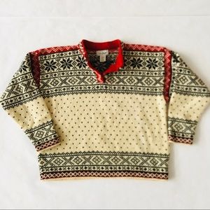 L.L. Bean | Nordic Vintage Fair Isle Sweater M